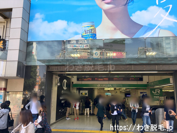 JR渋谷駅ハチ公口